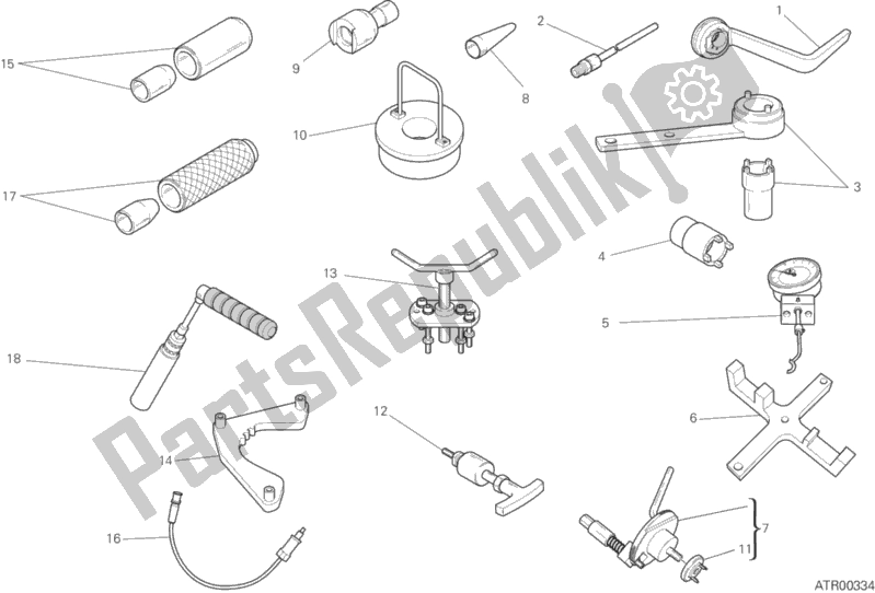 All parts for the 01a - Workshop Service Tools, Engine of the Ducati Diavel Xdiavel S 1260 2016